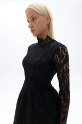 Lace Long Sleeve Minidress